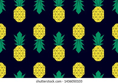 PINEAPPLE VECTOR SEAMLESS ILLUSTRATION ART