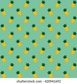 Pineapple vector seamless pattern. Tropical juicy background. Fresh design for printing on fabric, packaging, paper, bags, clothes. menu. Pineapple vector background. Juice menu, fresh menu,wallpaper.