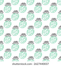 Pineapple vector simple doodle line pattern fabric textiles clothing shirts designs, pineapple vector seamless pattern fabric shirts textiles clothing designs, pineapple vector cartoon style patterns 