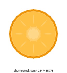 Pineapple vector. Pineapple symbol. logo design. Pineapple on white background.