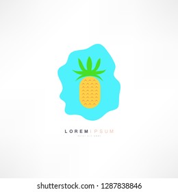 Pineapple web icon. Isolated illustration