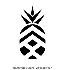 pineapple with white background vector art design
