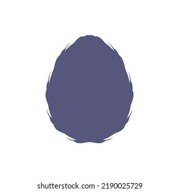 Ananas, ganze Fruchtsilhouette. Flache Vektorgrafik einzeln auf weißem Hintergrund.