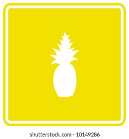 pineapple yellow sign