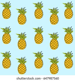 pineapple-pattern-vector