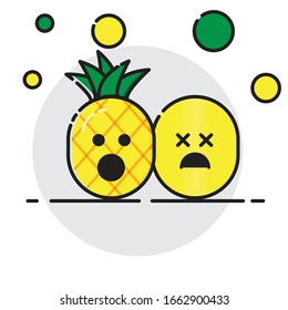 Pineapples (Ananas comosus) is a tropical plant with an edible fruit, also called a pineapple