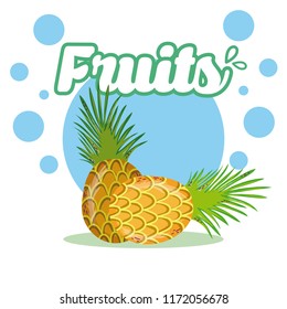 Pineapples Fresh and delicious fruit