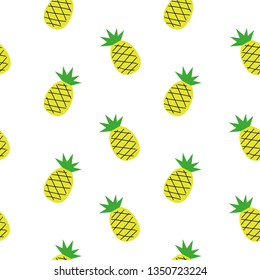 Pineapples, seamless pattern