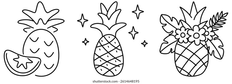 A Pineapples are vibrant symbols of tropical joy and freshness, perfect for adding fun touch to any design