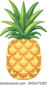 Pineappple fruit cartoon icon vector illustration