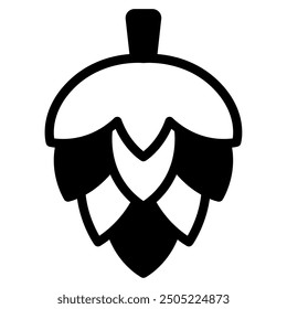 Pinecone Autumn vector icon illustration