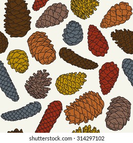Pinecone color pattern