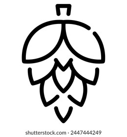 Ilustración del icono de la piña, para el Web, App, infografía, etc