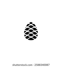 Pinecone icon logo flat vector design