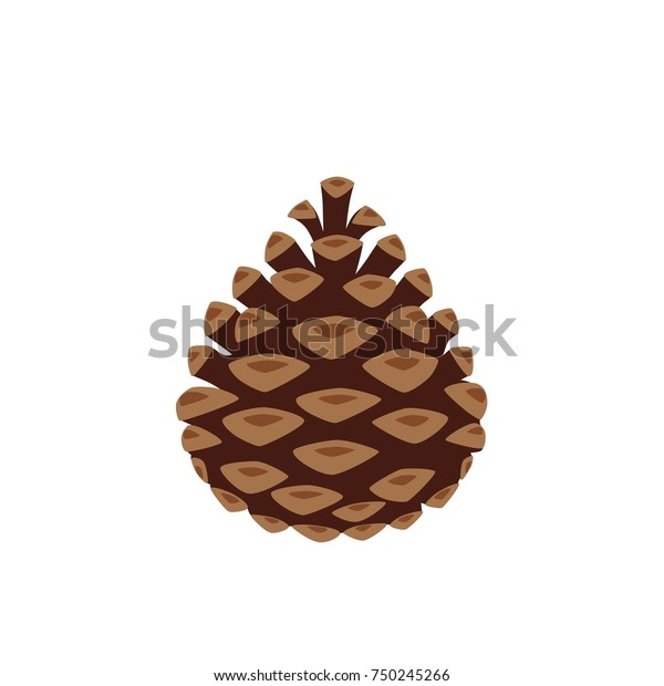 Pinecone Icon Vector Illustration Design Christmas Stock Vector ...