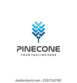 Pinecone logo design illustration vector, suitable for your design need, logo, illustration, animation, etc.