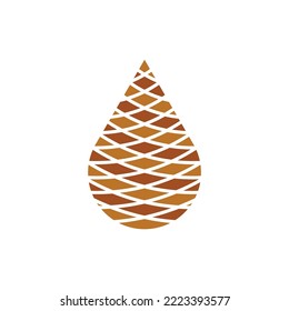 diseño de símbolo de símbolo de logotipo pinecone