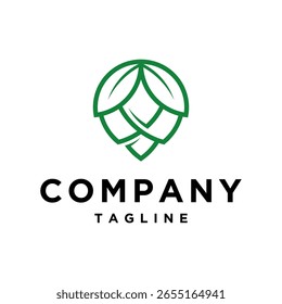 Pinecone Natur Logo Design-Vorlage