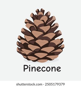 Pinecone Vector Illustration with Rustic Charm