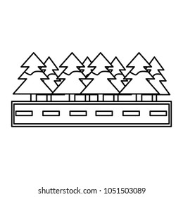 pines at the road icon