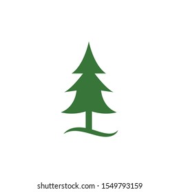 pines tree vector illustration design template