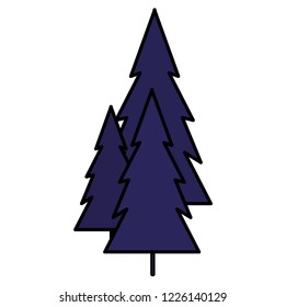 pines trees design