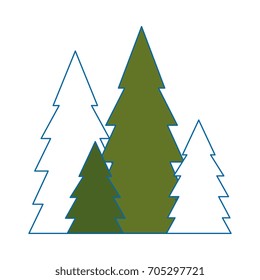 pines trees icon