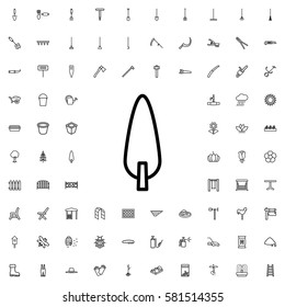 pine-tree icon illustration isolated vector sign symbol. Gardening icons set.