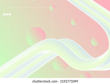 ping fluid flow liquid curve with white gradient round dynamic and frame shape abstract background. flex wave graphic design for science banner, fantasy multicolored template. Vector illustration