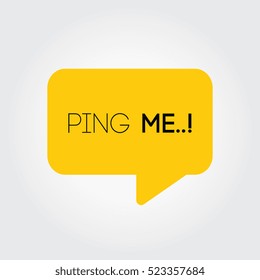 ping me