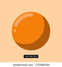 Ping Pong Ball flat icon vector illustration logo template for many purpose.