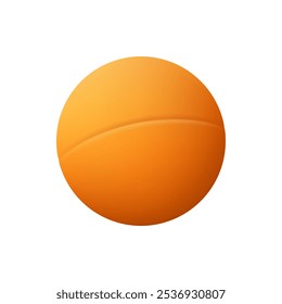 Ping pong ball, isolated equipment for playing table tennis. Pinpon round ball, pingpong sport training. Sports and leisure activities, hobby and training, entertainment. Vector in flat style