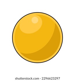 Ping pong ball vector illustration, sport equipmen, realistic design
