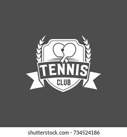 ping pong emblems, labels, badges and designed elements