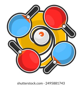 Ping Pong Equipment Icon illustration