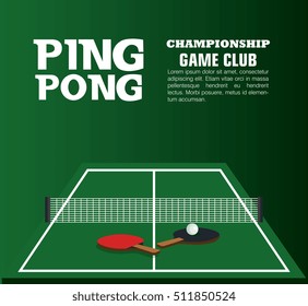 Ping Pong Equipment Sport