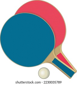 Ping Pong Equipment Vector Illustration