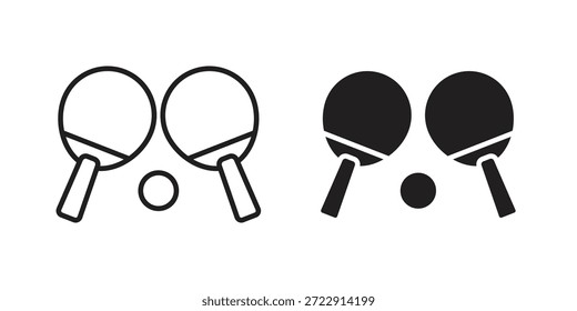 Ping pong icon designs collection for mobile, ui, web.