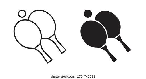 Ping pong ícone. sinal plano preenchido para conceito móvel e web design