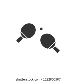 Ping pong. Icon Flat