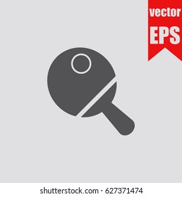 Ping pong icon infographic isolated in flat style.Vector illustration.