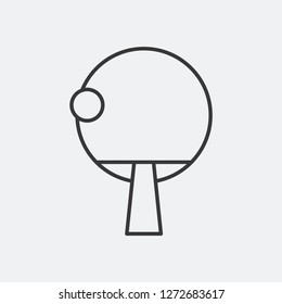 Ping Pong icon isolated on background. Activity symbol modern, simple, vector, icon for website design, mobile app, ui. Vector Illustration