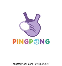 Ping pong icon logo graphic vector