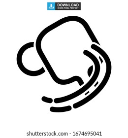 ping pong icon or logo isolated sign symbol vector illustration - high quality black style vector icons
