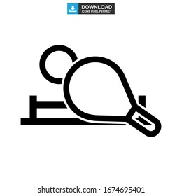 ping pong icon or logo isolated sign symbol vector illustration - high quality black style vector icons
