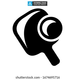 ping pong icon or logo isolated sign symbol vector illustration - high quality black style vector icons
