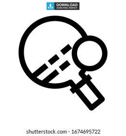 ping pong icon or logo isolated sign symbol vector illustration - high quality black style vector icons

