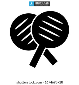 ping pong icon or logo isolated sign symbol vector illustration - high quality black style vector icons
