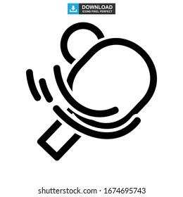 ping pong icon or logo isolated sign symbol vector illustration - high quality black style vector icons
