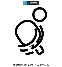 ping pong icon or logo isolated sign symbol vector illustration - high quality black style vector icons
